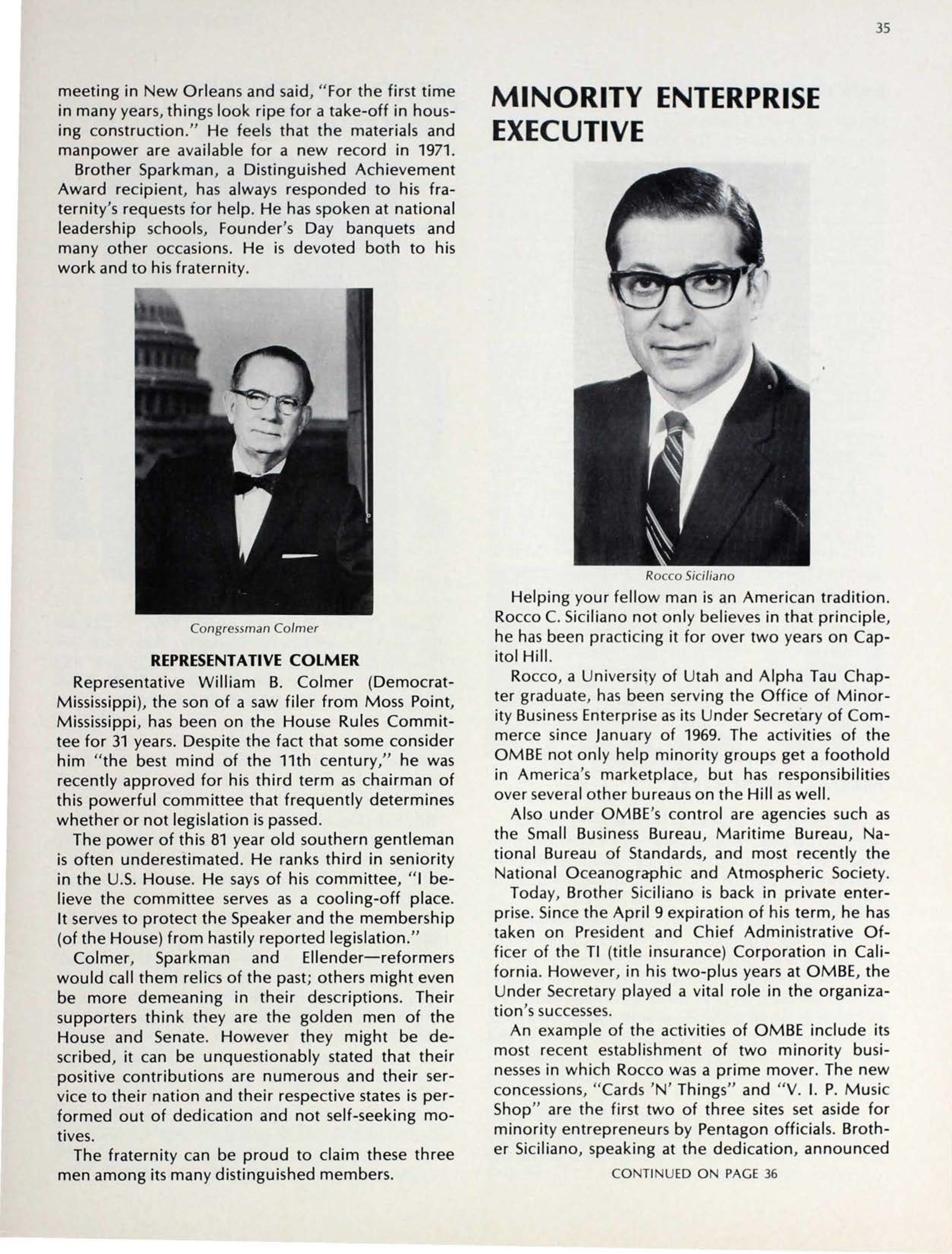 Minority Enterprise Executive